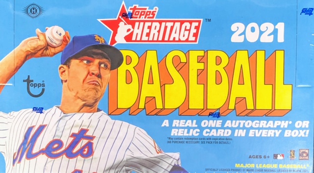 2021 Topps Heritage MLB Baseball Hobby Box